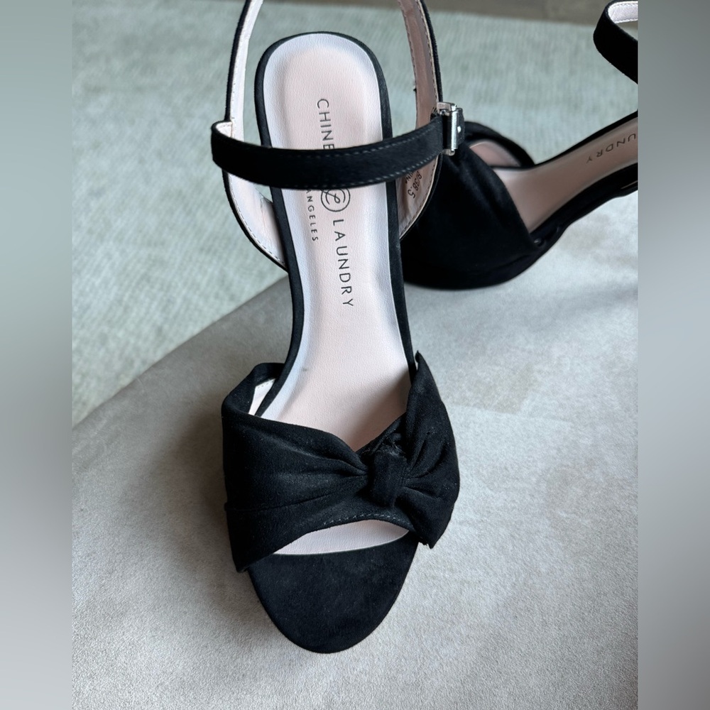 Chinese Laundry Black Suede Women's Heels